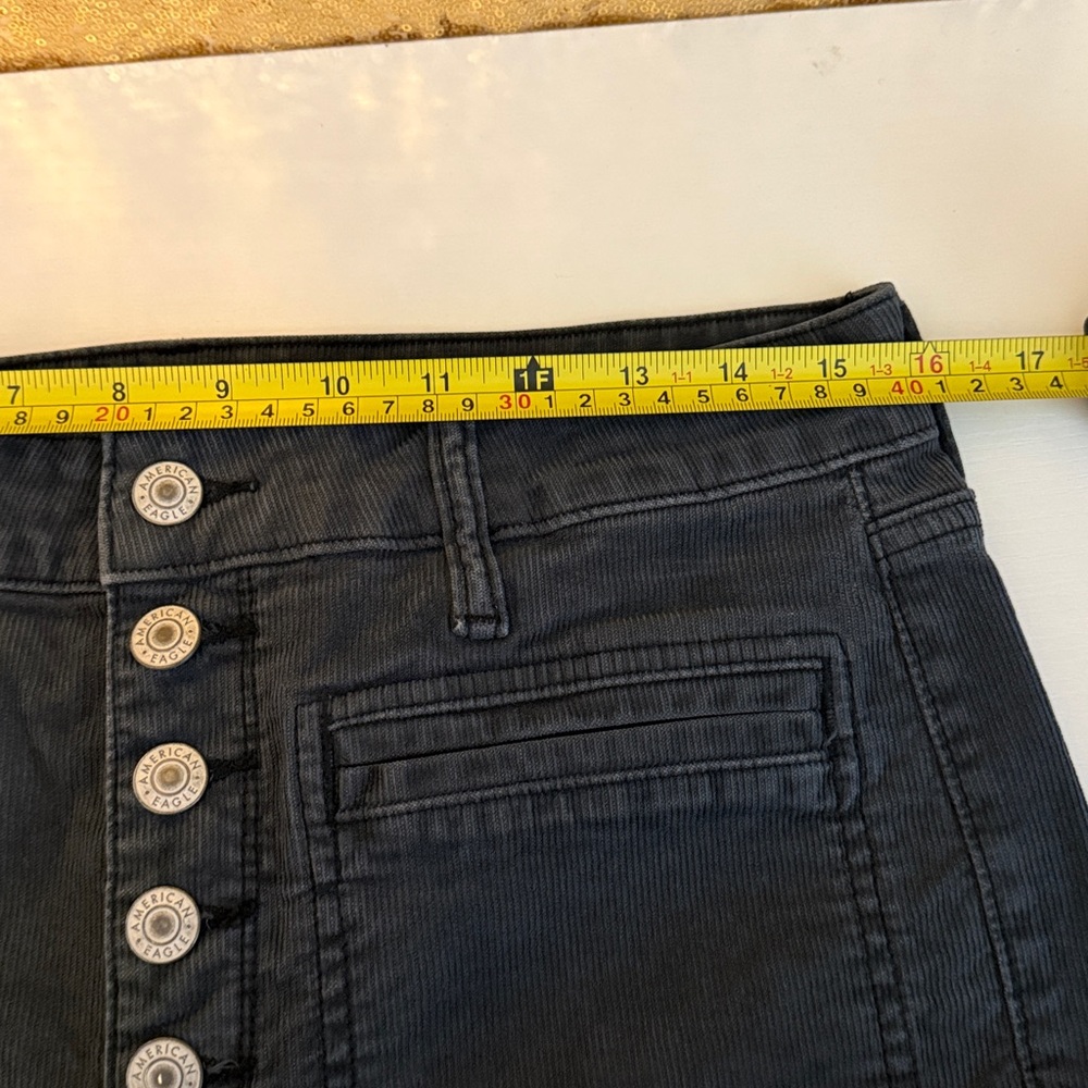 American Eagle Outfitters Charcoal Flare stretch Jeans - Picture 10 of 11